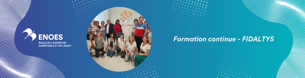 cabinet FIDALTYS formé par l'ENOES
